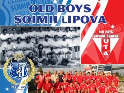 Meci de old boys între Șoimii și Bătrâna Doamnă, cu ocazia unui secol de fotbal în Lipova!