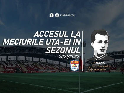 Meciurile UTA-ei se vor juca cu public, dar nu mai mult de 50 la sută din capacitatea stadionului