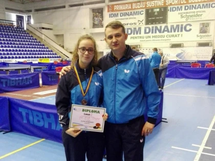 Medalie juvenilă la Cupa României de tenis de masă