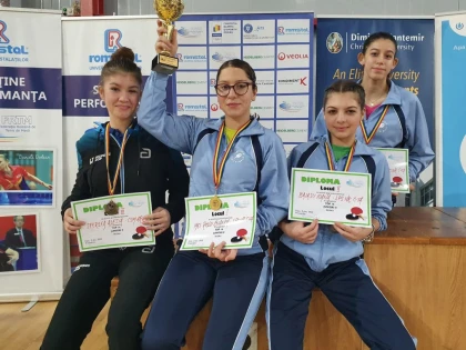 Medalie pentru tenisul de masă arădean. Alesia Sferlea a cucerit bronzul la Top 16 junioare II (FOTO)