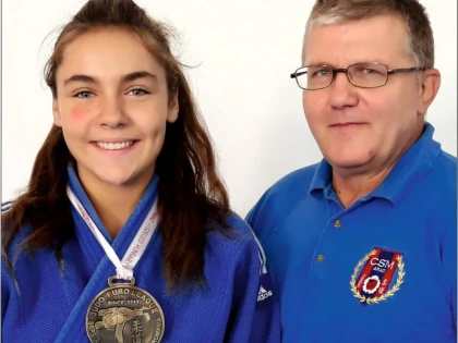 Medalii arădene pe tatami, în Ungaria. Podium în Euroligă