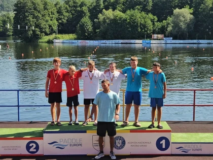Medalii prețioase obținute de kaiaciștii CSS „Gloria” Arad la Campionatele Naționale de la Bascov