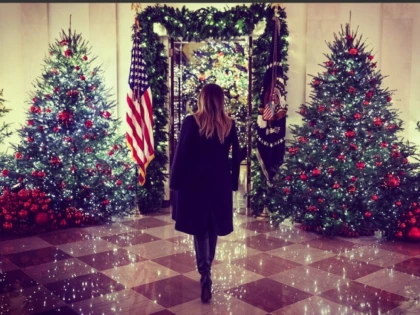 Melania Trump a dat startul sărbătorilor de iarnă