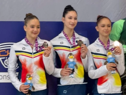 Melissa Fărcuța a urcat pe podium la Gimnaziada de gimnastică aerobică