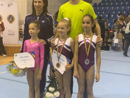 Micile gimnaste de la CSM Arad, pe podium la Naţionale