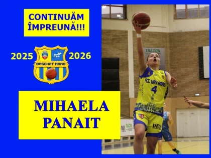 Mihaela Panait va continua să joace pentru FCC Baschet UAV Arad