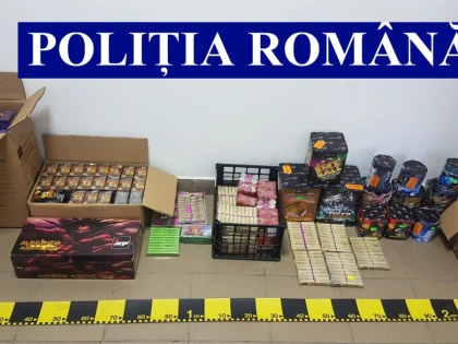 Mii de articole pirotehnice, depistate la trei persoane din Ineu, Chereluș și Mocrea