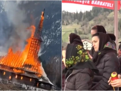 Miracol la biserica arsă de Florii, din Borșa. Sute de credincioși au venit să vadă minunea