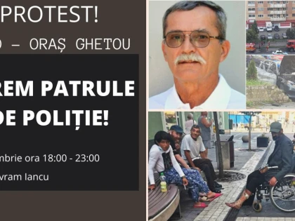 Miting împotriva transformării Aradului într-un oraș ghetou