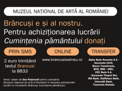 MNAR SUSȚINE CAMPANIA DE STRÂNGERE DE FONDURI PENTRU ”CUMINȚENIA PĂMÂNTULUI”