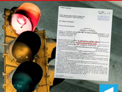 Montarea semafoarelor cu radar în Gai depinde de Primăria Arad