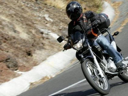 Motociclist din Horia, sancționat de polițiști