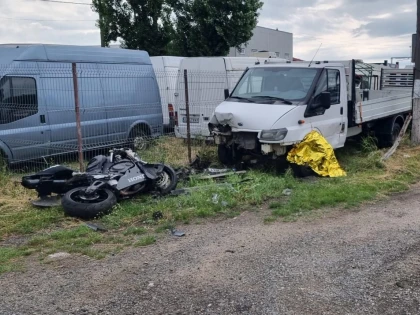 Motociclist rupt în două, la Sânleani
