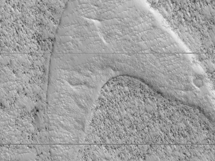 NASA a descoperit simbolul Star Trek pe Planeta Roșie