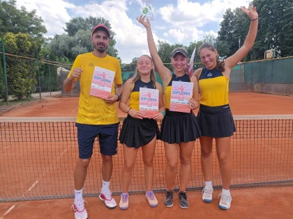 Naționala U18 de tenis s-a calificat, la Arad, pentru turneul final al Summer Cups
