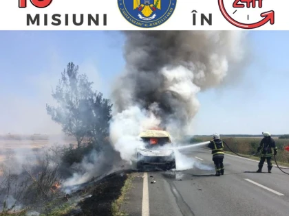 Nu mai puțin de 45 de intervenții pentru ISU Arad într-o singură zi
