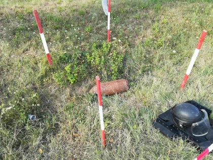 O bombă a fost descoperită la Caporal Alexa în timpul unor lucrări pe domeniul public