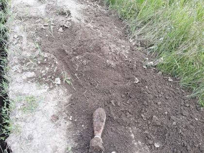 O bombă a fost descoperită la Mocrea. Pirotehniștii ISU au intervenit de urgență