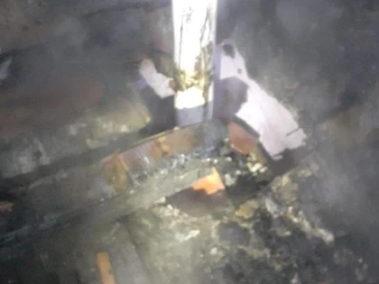 O casă din Aldești a luat foc din cauza unui burlan neizolat