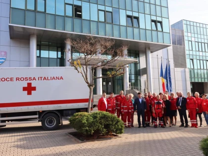 O delegaţie a filialei de Cruce Roşie din Sassuolo-Modena, în vizită la CJA