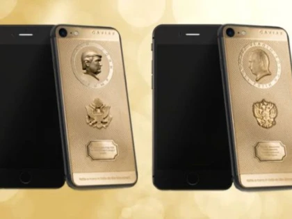 O firmă rusească a lansat iPhone-uri cu chipurile lui Trump și Putin