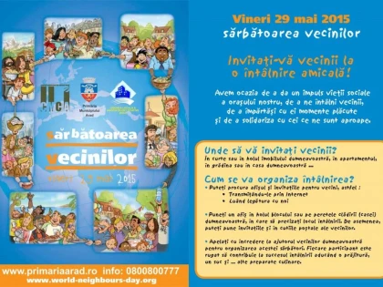 O NOUA EDITIE A SARBATORII VECINULUI VA AVEA LOC VINERI, 29 MAI