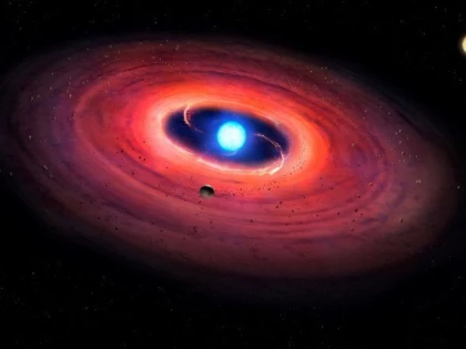 O planetă gigant care orbitează în jurul unei stele moarte, descoperită de astronomi