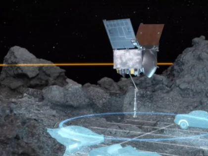 O sondă va coborî pe un asteroid de unde va lua mostre din scoarța acestuia