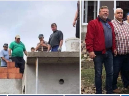 Oameni și fapte. Casa lovită de trăsnet în satul Cil, reparată de comunitatea locală