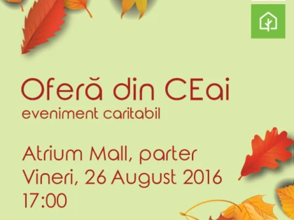 ”OFERĂ DIN CEai” , EVENIMENT CARITABIL LOCAL