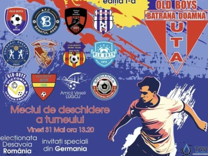 Old Boys UTA organizează, vineri și sâmbătă, un turneu internațional de fotbal la Arad