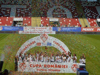 Olimpia Cluj a făcut eventul la Arad! Campioana ia şi Cupa, în primul meci cu public de pe noul “Francisc Neuman”