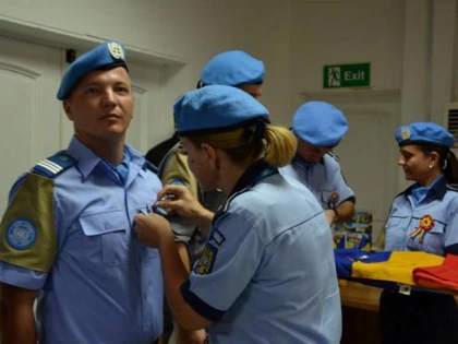 ONU A ACORDAT O IMPORTANTA DISTINCTIE UNUI JANDARM ROMAN