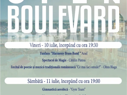 Open Boulevard - Spectacole, street-food și alte atracții, în centrul Aradului