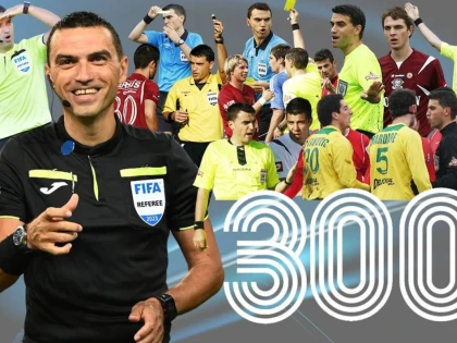 Ovidiu Hațegan atinge o bornă istorică, meciul 300 în prima ligă! Doar patru arbitri au mai reușit asta