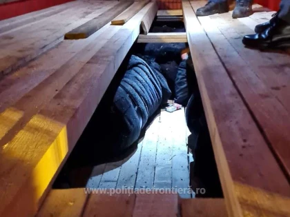 Paisprezece migranti, ascunşi în două autoutilitare, au încercat să treacă ilegal prin vama Nădlac II