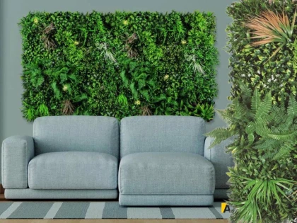 Panou plante artificiale: Oaza de verdeata in 3 pasi