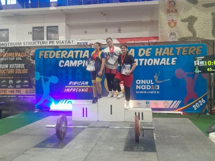Parascheva Matroana Sucigan, de trei ori pe podium la Campionatul Național de Haltere