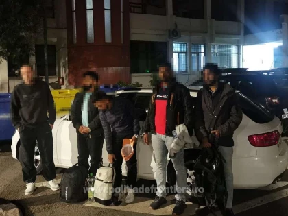 Patru cetățeni din Sri Lanka, depistați într-un autoturism în apropierea frontierei