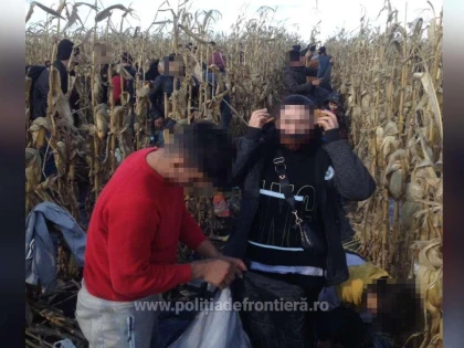 Patruzeci şi şapte de cetăţeni străini, prinși de polițiștii de frontieră arădeni în timp ce încercau să treacă ilegal frontiera