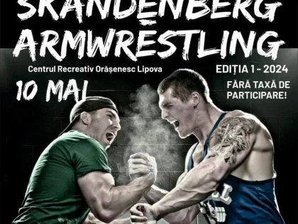 Pe 10 mai se va desfășura prima ediție a Cupei orașului Lipova la Skandenberg-Armwrestling