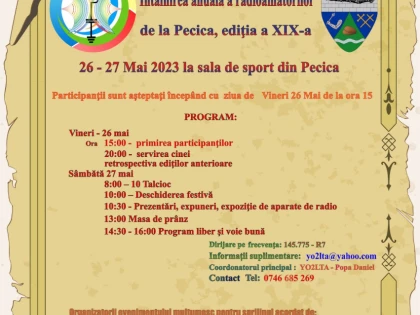 Pecica: Întâlnirea anuală a radioamatorilor va avea loc în acest week-end!