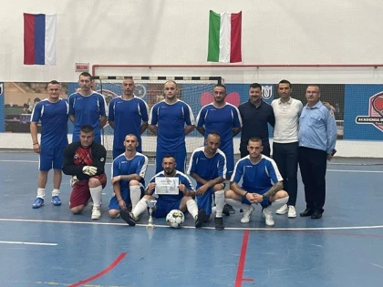 Penitenciarul Arad a obținut victoria la "CUPA DE VEST" la minifotbal