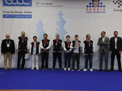 Performanță istorică pentru șahul arădean! Vados a luat bronzul la Cupa Cluburilor Europene