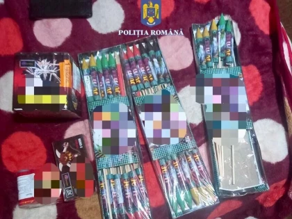 Peste 17.000 de petarde, confiscate de polițiștii arădeni