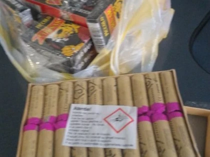 Peste 2.000 de petarde, confiscate de polițiștii arădeni în acest weekend