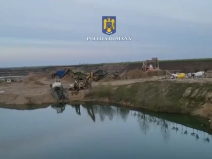 Peste un milion de tone de agregate minerale, exploatate ilegal în Horia. Prejudiciul este de 4 milioane de lei