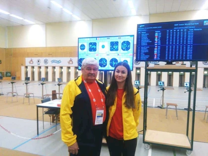 Pistolara Daria Haristiade a confirmat la Cupa Mondială