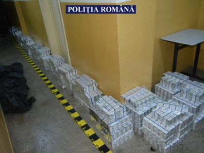 Polițiștii arădeni au confiscat jumătate de milion de țigarete netimbrate