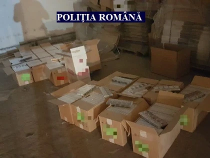 Polițiștii au descoperit un depozit de țigări de contrabandă, pe 6 Vânători. Captura se apropie de un milion de euro